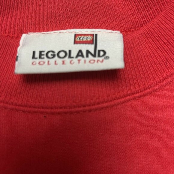 Vintage 90’s Legoland California Crewneck Sweatshirt Red Size Medium - Picture 6 of 6